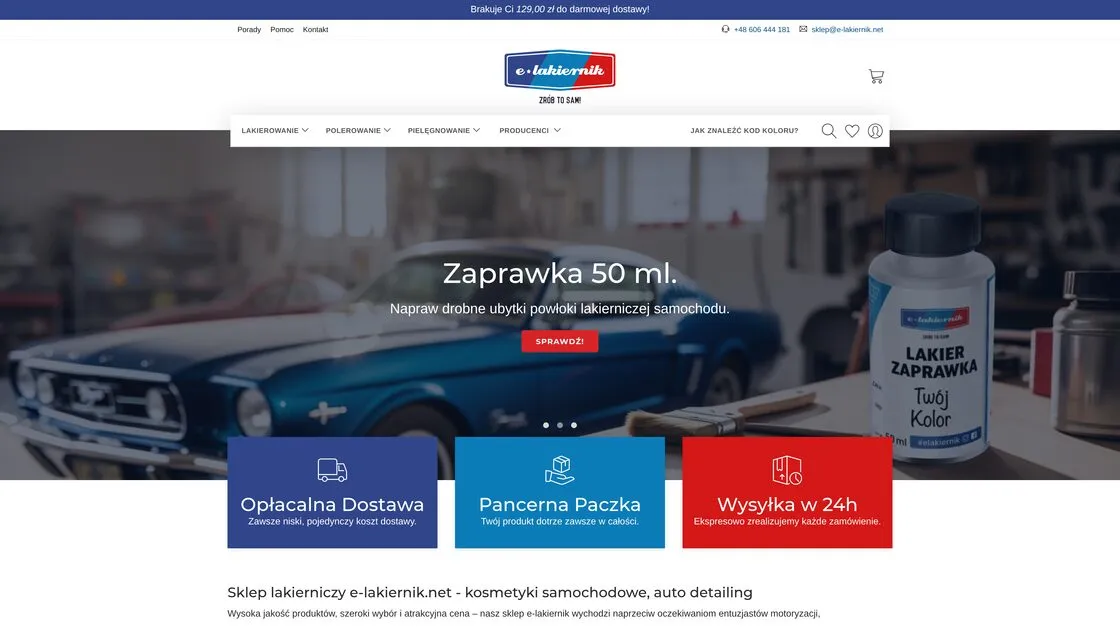 The e‑lakiernik online store