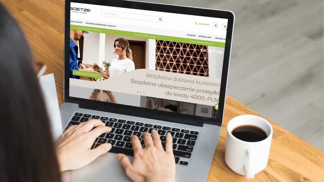 The home page of the Goetze store on Magento 2