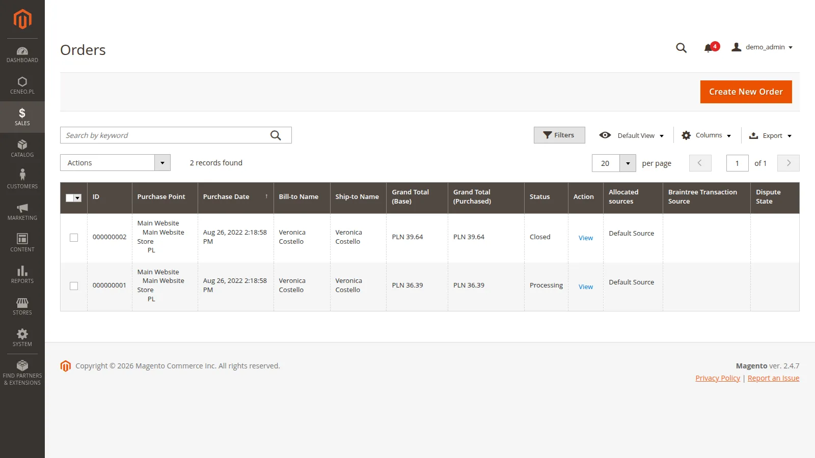 Magento 2 Demo