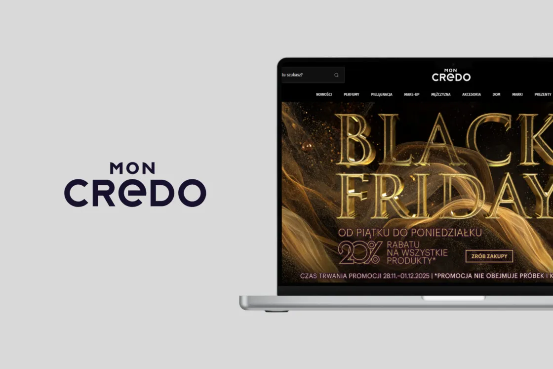 The Mon Credo perfumery home page on Magento 2