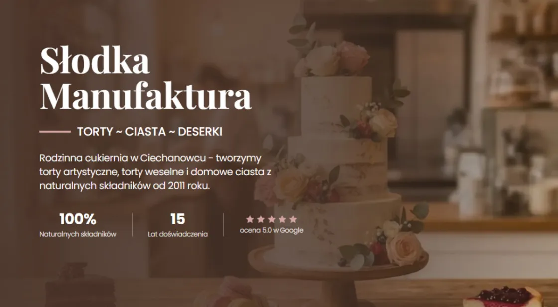 The Słodka Manufaktura online store on Shopify