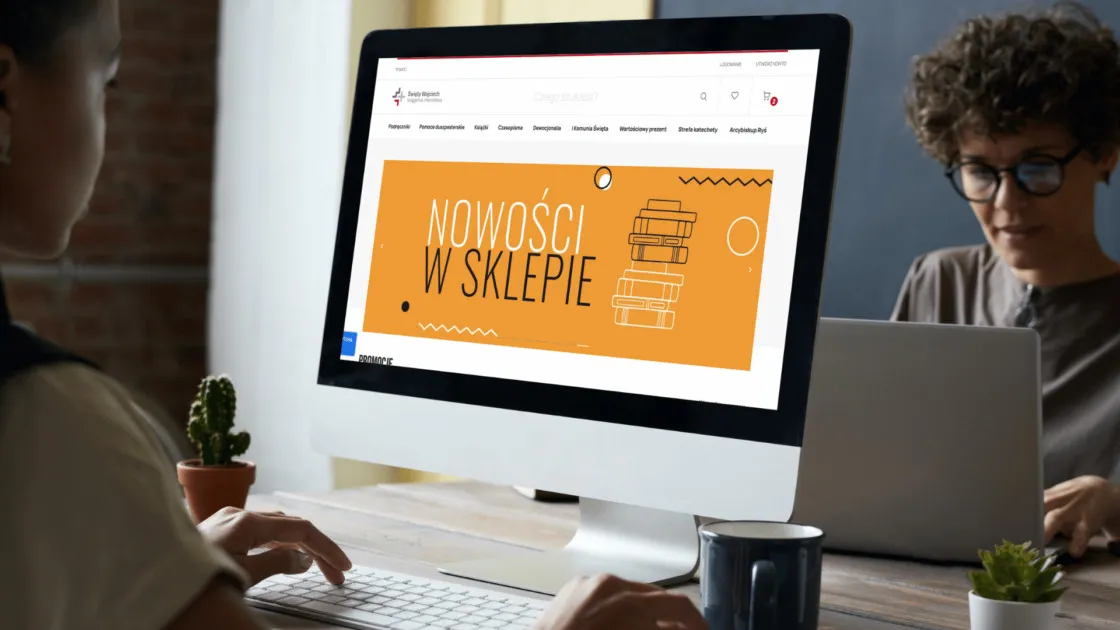 A product page of the Święty Wojciech online bookshop on Magento 2